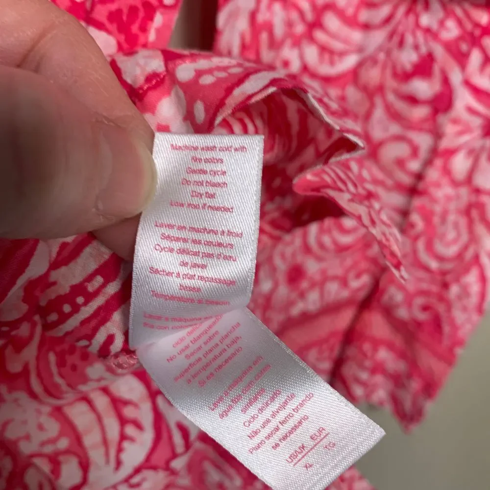Oscar de la Renta Pink Label Pink Button Down Pajama Top Size XL - Picture 12 of 12